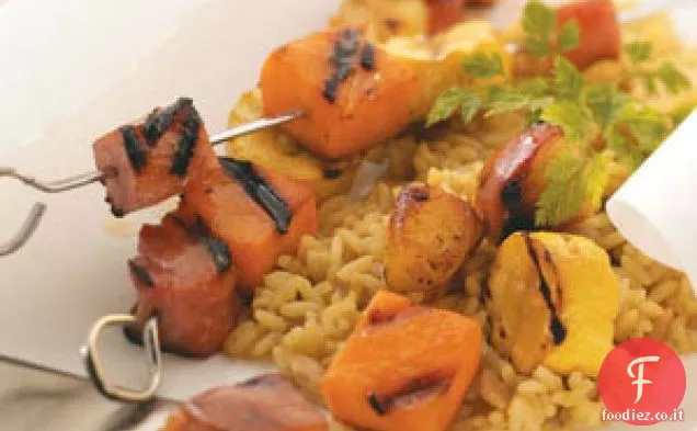 Prosciutto e patate dolci Kabobs