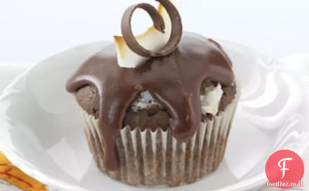 Cupcakes al cioccolato al cocco