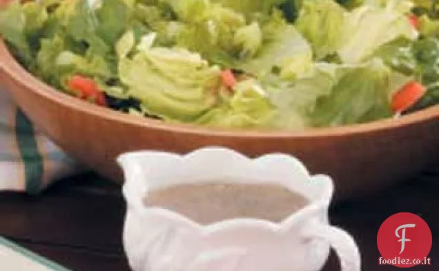 Condimento per insalata di semi di papavero