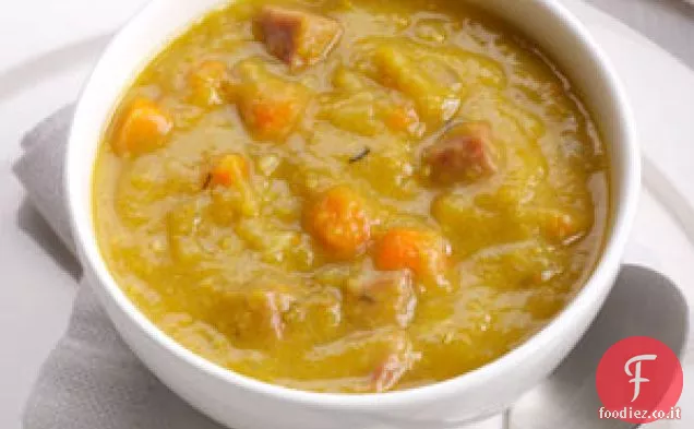 Zuppa di piselli split a fornello lento