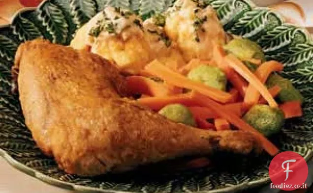 Gnocchi di pollo con salsa di panna acida