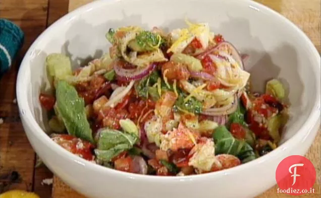 Insalata di aragosta al vapore