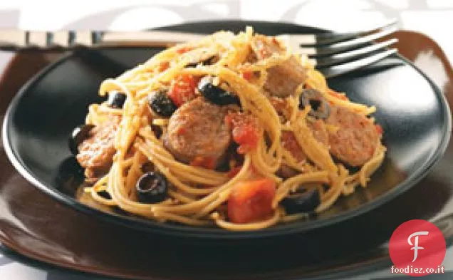 Semplice salsiccia pasta Toss