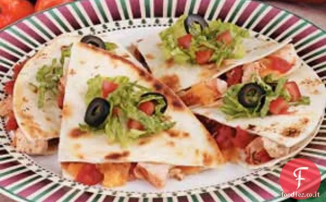 Quesadillas di pollo al forno