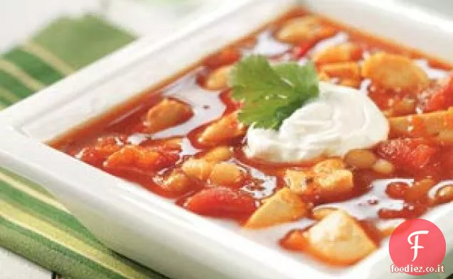 Zuppa di fagioli di tacchino piccante