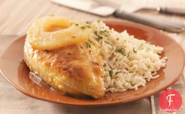 Pollo agrodolce con ananas