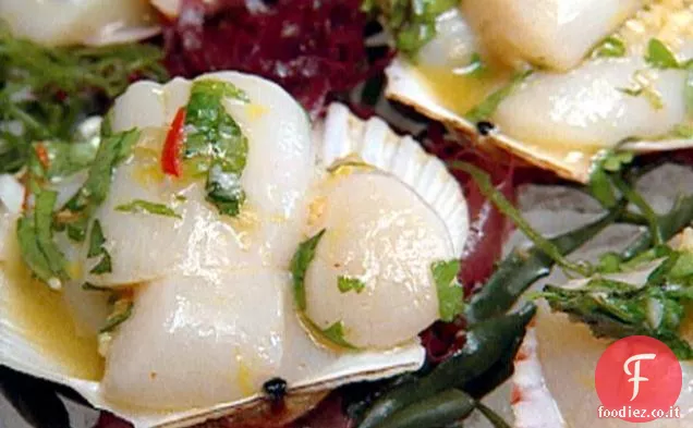 Nantucket Bay Capesante in Tequila, agrumi, e Cile spogliatoio