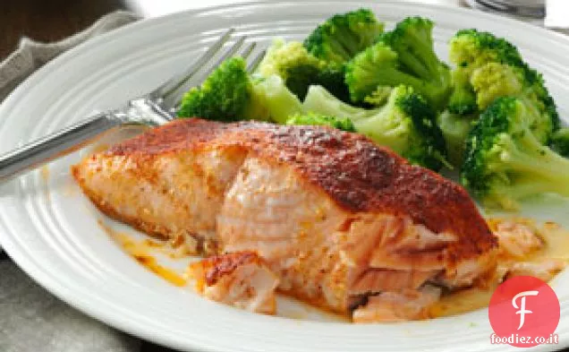 Salmone al forno alla griglia