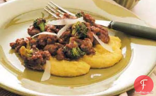 Salsiccia italiana con Polenta