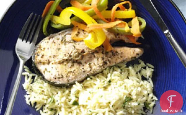 Pacchetti di salmone alla griglia