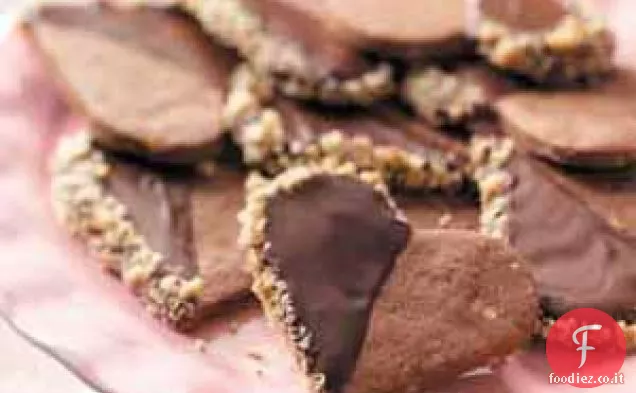 Cuori di cioccolato di noce