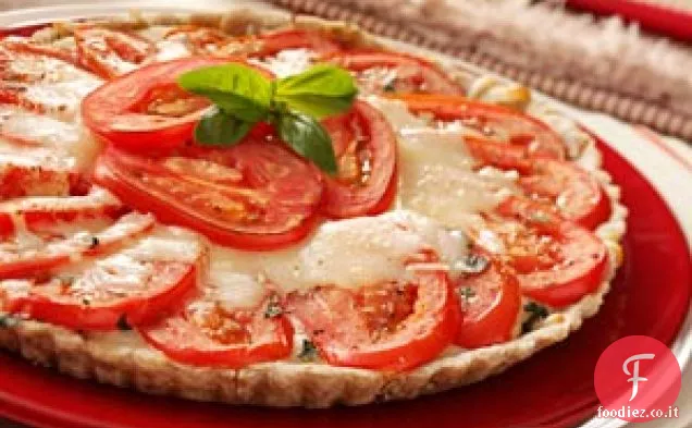 Crostata di pomodoro fresco e basilico