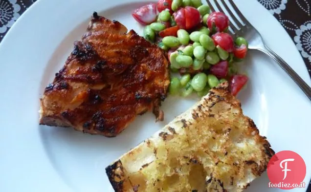 Insalata di pomodorini e soia con condimento al latticello