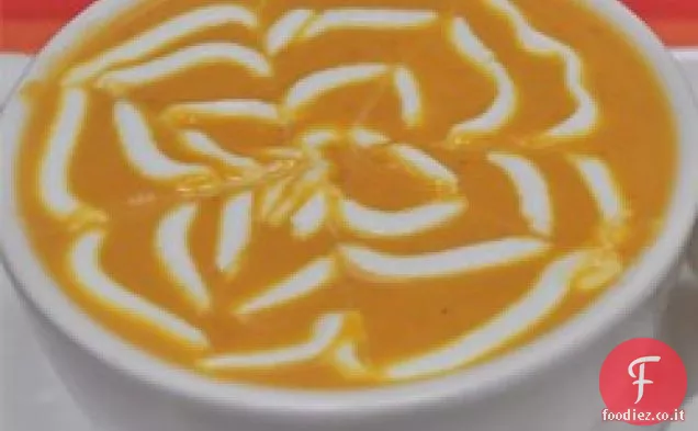 Zuppa cremosa di patate dolci