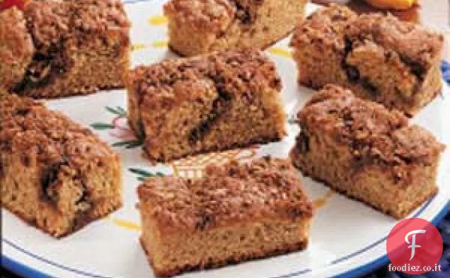 Torta al caffè durante la notte
