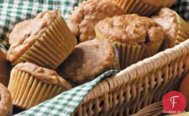 Muffin di avena al burro di arachidi
