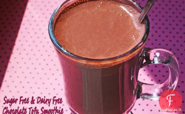 Senza zucchero e senza latte cioccolato Tofu frullato