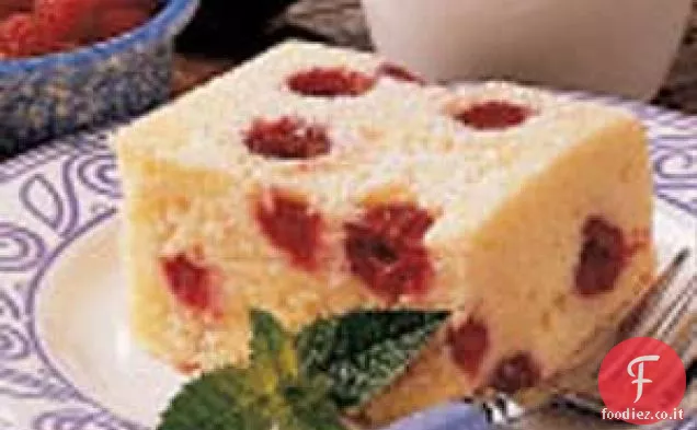 Torta al lampone capovolta