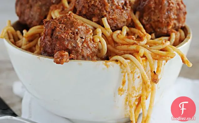 Spaghetti e polpette di mamma