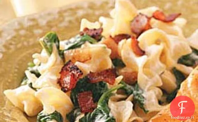 Cremoso spinaci Noodle Toss