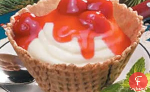 Cheesecake Waffle Cups