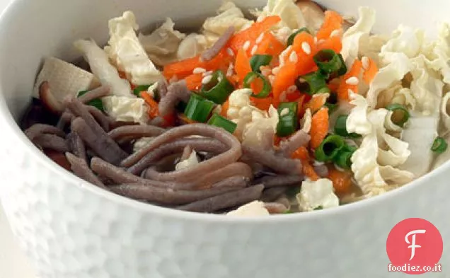 Tagliatelle di Soba con brodo di Miso