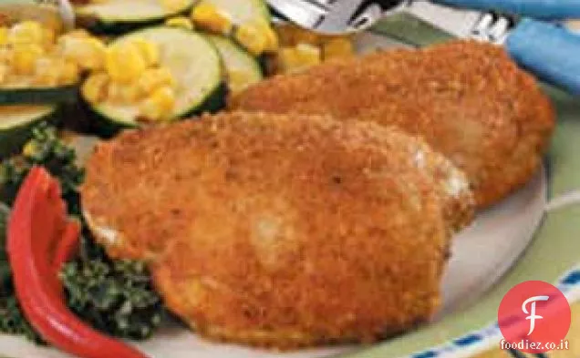 Cosce di pollo rivestite di briciole