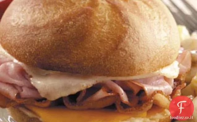 Hot Ham ' n ' Cheese Sandwiches