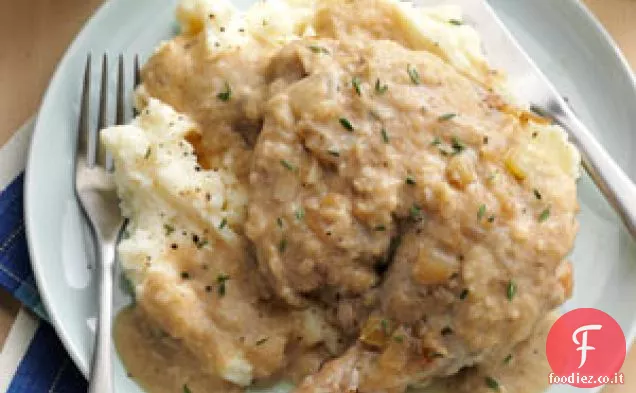 Pollo con salsa di mele-Chardonnay