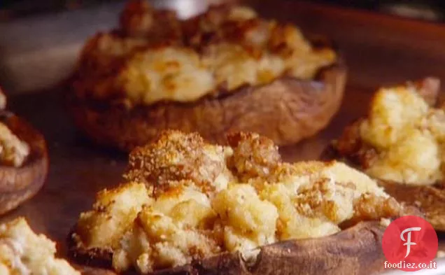 Funghi Portobello alla Griglia e Ripieni con Gorgonzola