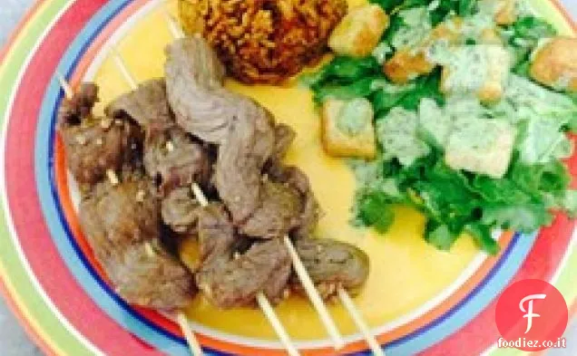 Spiedini di manzo dolce Teriyaki