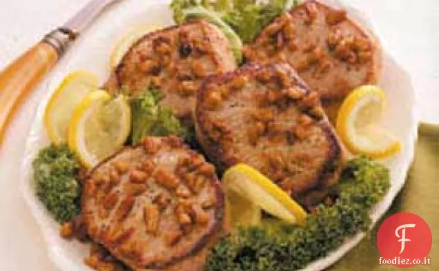 Costolette di maiale al limone-Pecan