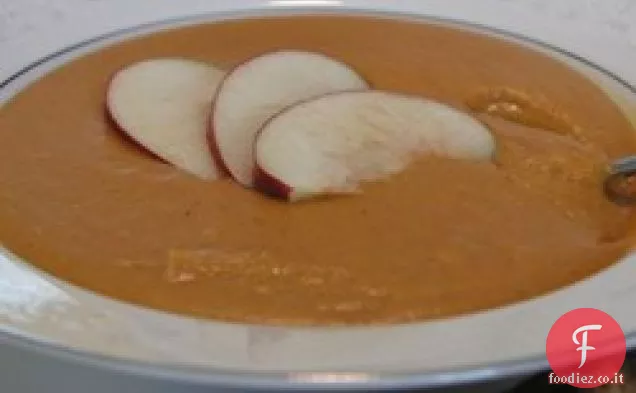 Zucca cremosa con zuppa di cannella