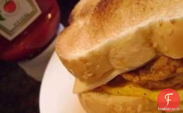 Panino per la colazione al falò