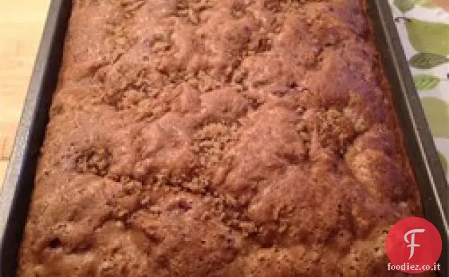 Torta di caffè al rabarbaro e fragole di nonna Moyer