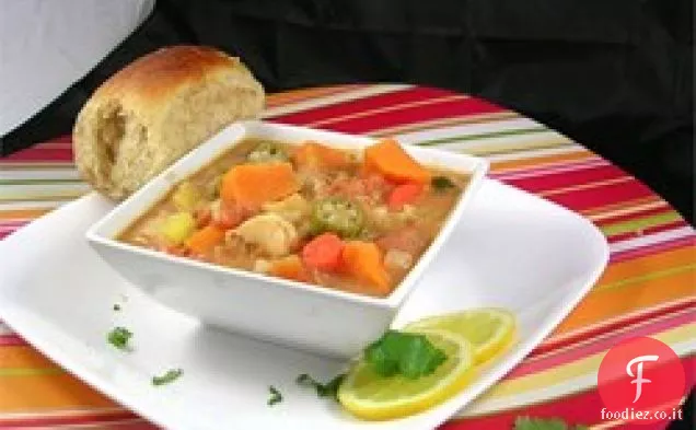 Zuppa di pollo e verdure dello Zimbabwe