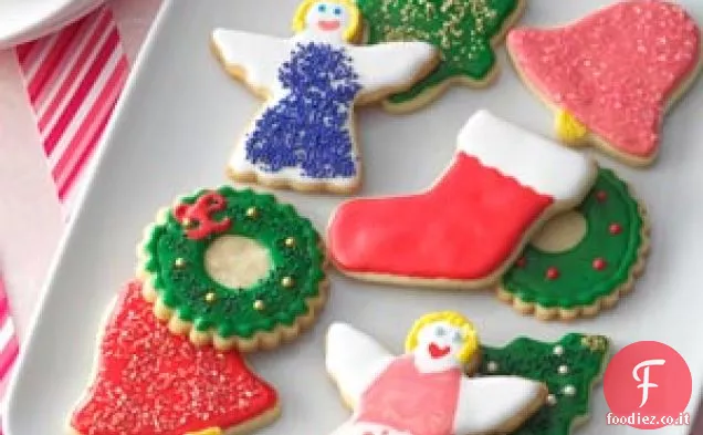 Ritagli di biscotti di zucchero decorati