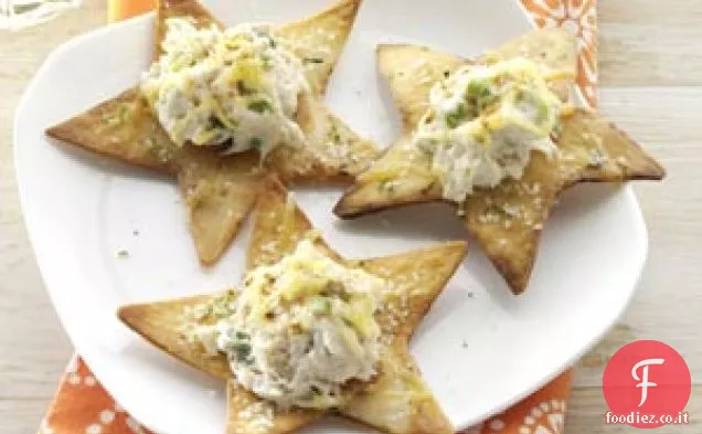 Patatine croccanti al lime con granchio