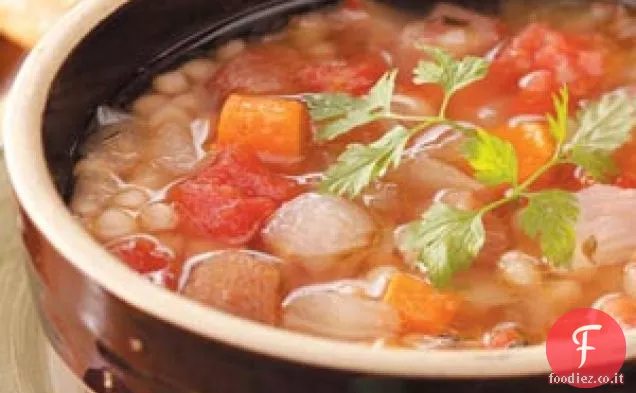 Zuppa di fagioli dello sportivo