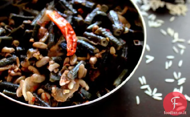 Fagioli del Kerala Stirfry-Payar Mezhukkupuratti
