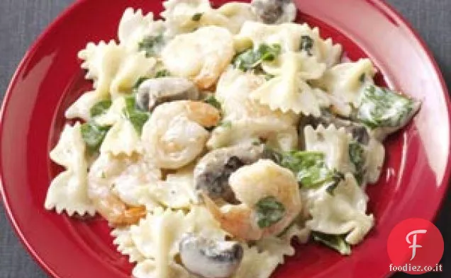 Pasta con Gamberi e Basilico