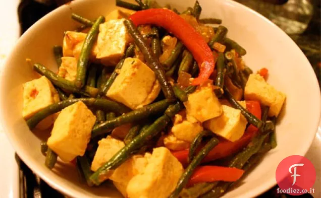 Cena stasera: fagioli lunghi e Tofu Stir Fry