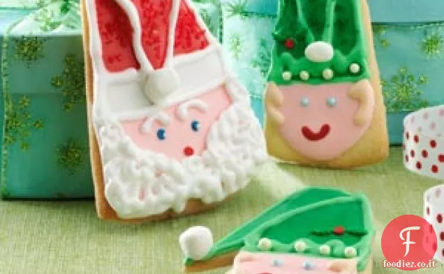 Biscotti di Natale di Babbo Natale e Elfo