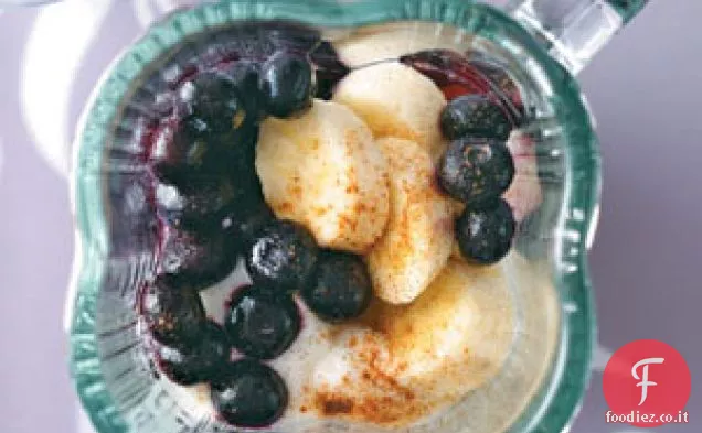 Frullati di banana al mirtillo