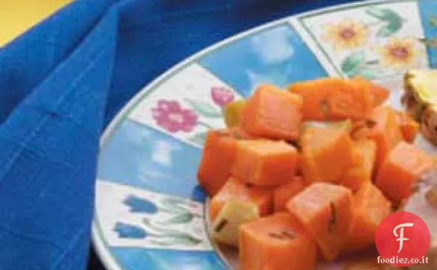 Patate dolci all'aglio al forno