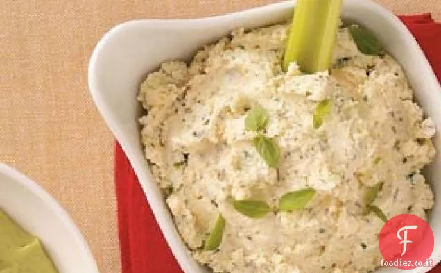Salsa di formaggio all'aglio alle erbe