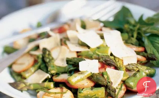 Patate alla griglia e Asparagi con Basilico e Parmigiano