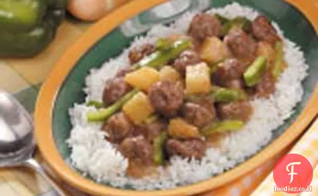 Polpette dolci e acide