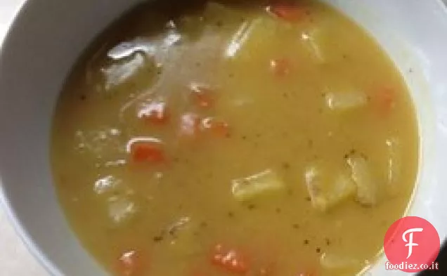 Zuppa di piselli in stile Terranova