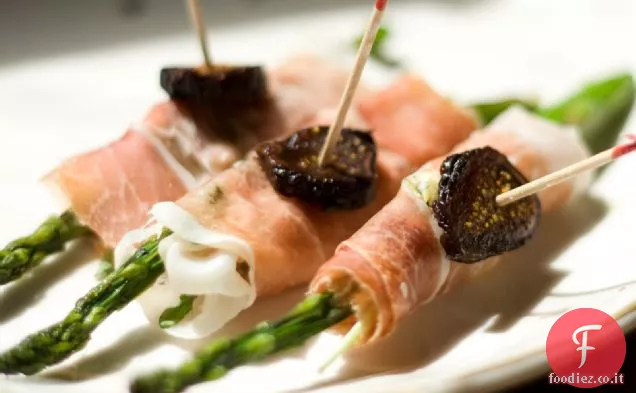 Prosciutto Cotto Asparagi con Fichi e Caprini